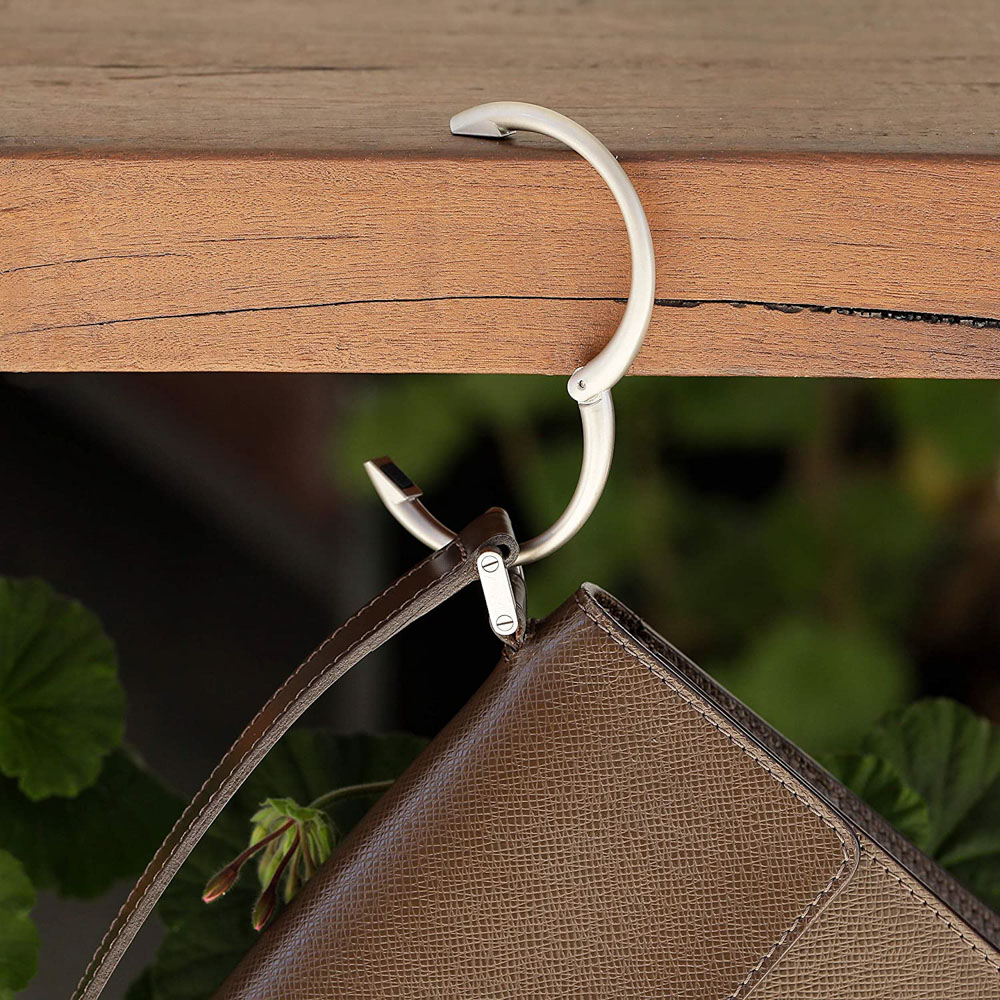 Bag Hook Gancio porta borsa da tavolo in alluminio - ResaleShack