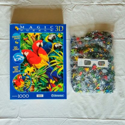 Clementoni Magic Puzzle 3D Majestic Macaws. 1000 pezzi. - immagine 2