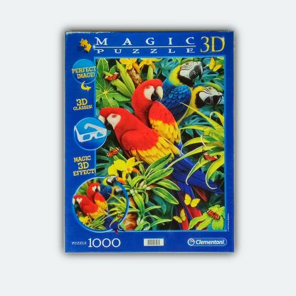 Clementoni Magic Puzzle 3D Majestic Macaws. 1000 pezzi.