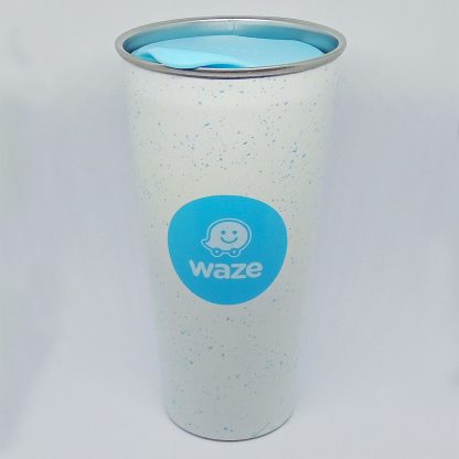 Tazza Termica Bicchiere termico Mug da Ufficio con logo Waze per Colazione Latte Caffè
