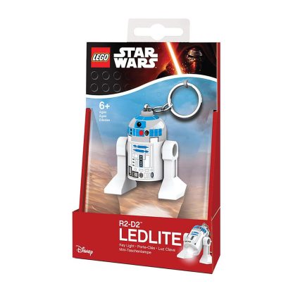 Portachiavi Lego Star Wars R2-D2 con Torcia Led