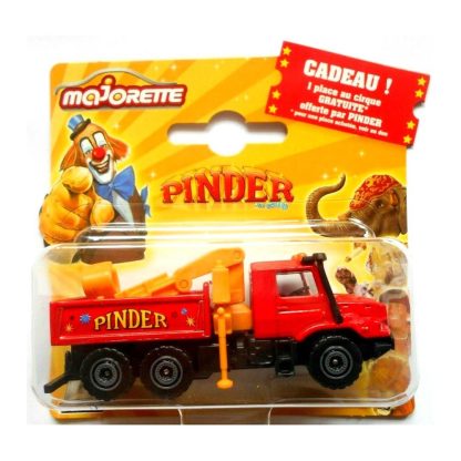 Majorette Modellino circo Pinder Camion Gru Mercedes-Benz Zetros 1:64 Die-Cast