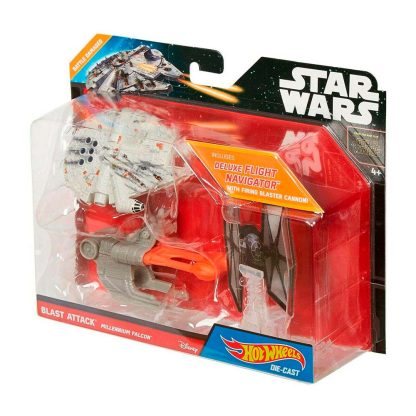 Hot Wheels Disney Star Wars Blast Attack Millennium Falcon Modellino Die-Cast - immagine 2