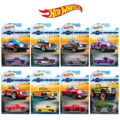 Hot Wheels Chevrolet Trucks 100 Years Modellini scala 1:64 Die-Cast. Nuovi.