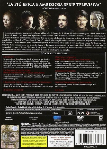 Il Trono di Spade Quarta Stagione Completa Cofanetto 5 DVD Game of Thrones HBO - immagine 2