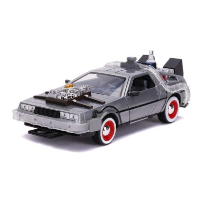 Jada TOYS Time Machine Ritorno al Futuro 3 1:24 Modellino Auto Die-cast Con luci - immagine 2