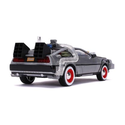 Jada TOYS Time Machine Ritorno al Futuro 3 1:24 Modellino Auto Die-cast Con luci - immagine 5