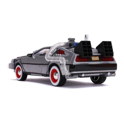 Jada TOYS Time Machine Ritorno al Futuro 3 1:24 Modellino Auto Die-cast Con luci - immagine 4