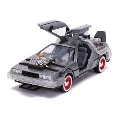 Jada TOYS Time Machine Ritorno al Futuro 3 1:24 Modellino Auto Die-cast Con luci - immagine 3