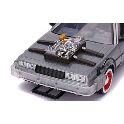Jada TOYS Time Machine Ritorno al Futuro 3 1:24 Modellino Auto Die-cast Con luci - immagine 6