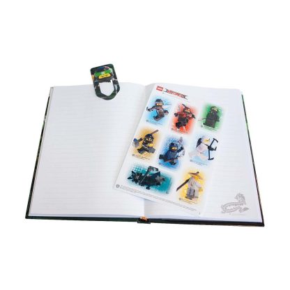 LEGO Ninjago Set cancelleria Diario 6 matite colorate Segnalibro Gomma Adesivi - immagine 6