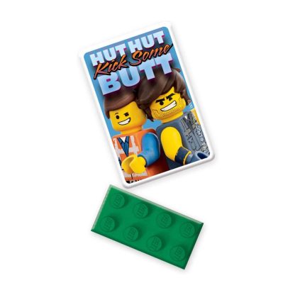 THE LEGO Movie 2 - Set Gomma da cancellare + Gomma Mattoncino per Ufficio o Scuola - immagine 2
