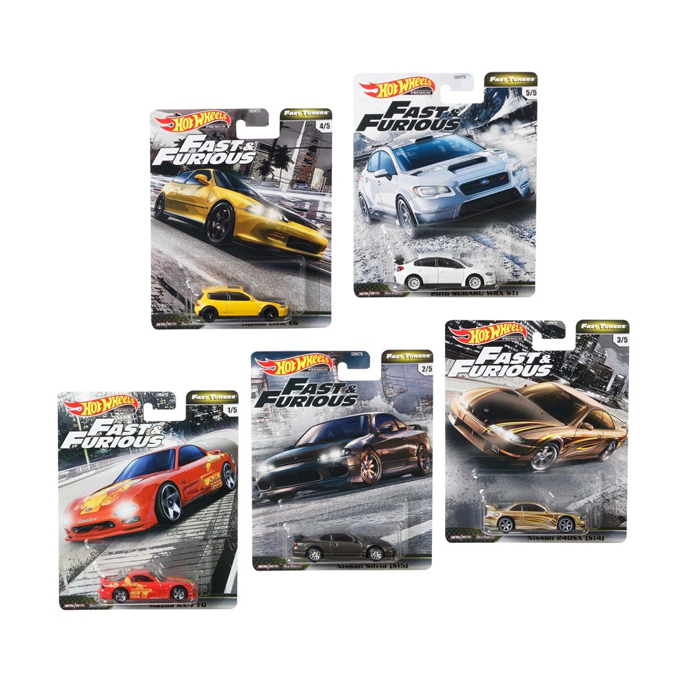 Hot Wheels Premium Fast & Furious Modellini Auto Serie Fast Tuners