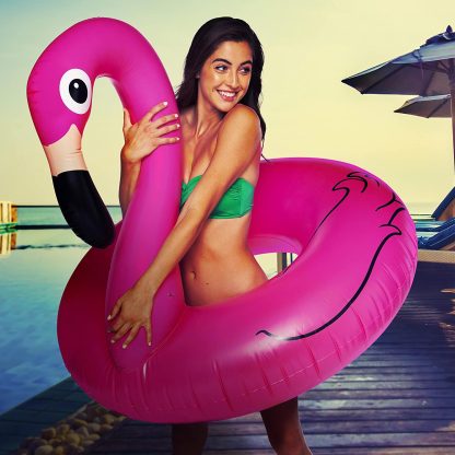 Big Mouth Fenicottero Gonfiabile Gigante da Piscina Materassino Mare Salvagente - immagine 10