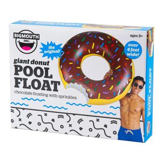 Big Mouth Ciambella Gonfiabile Gigante da Piscina Materassino Mare Salvagente Cioccolato