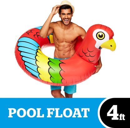 Big Mouth Pappagallo Gonfiabile Gigante da Piscina Materassino Mare Salvagente - immagine 3