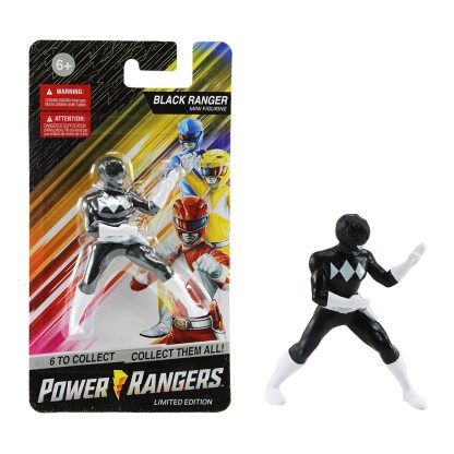 Power Rangers Nero Edizione Limitata Black Ranger Mini Figure Mini statuetta