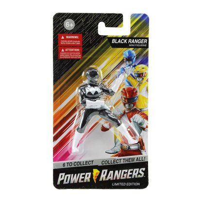Power Rangers Nero Edizione Limitata Black Ranger Mini Figure Mini statuetta - immagine 3