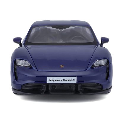 Bburago Porsche Taycan Turbo S Modellino Auto Automobile 1:24 Die-Cast Burago - immagine 2