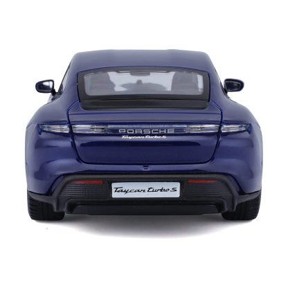 Bburago Porsche Taycan Turbo S Modellino Auto Automobile 1:24 Die-Cast Burago - immagine 3
