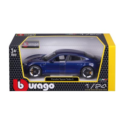 Bburago Porsche Taycan Turbo S Modellino Auto Automobile 1:24 Die-Cast Burago - immagine 10