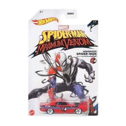 Hot Wheels Venomized Spider-Man '70 Dodge Hemi Challenger Modellino Auto 1:64