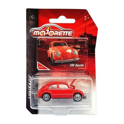 Majorette Vintage Volkswagen Beetle VW Modellino Auto 1:64 Die-Cast Maggiolino