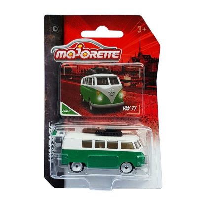 Majorette Vintage Volkswagen Bulli T1 VW Modellino Auto 1:64 Die-Cast Maggiolino