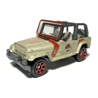Matchbox Jeep Wrangler Rollbar Jurassic Park Modellino Automobile Auto Die-Cast - immagine 2