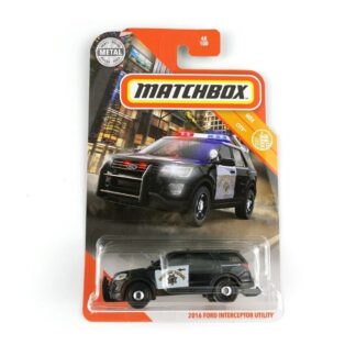 Matchbox 2016 Ford Interceptor Utility Modellino Automobile Auto 1:64 Die-Cast