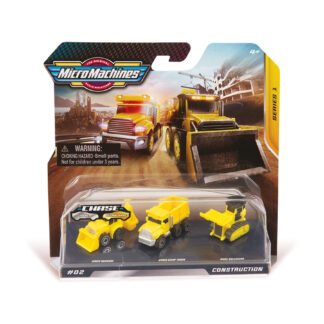 Micro Machines Serie 1 Construction #02 Modellini Escavatore Autocarro Bulldozer