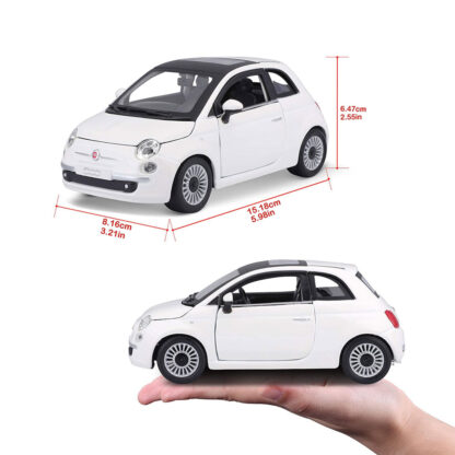 Bburago Fiat 500 Cinquecento (2007) 1:24 Modellino Auto Automobile Burago FCA - immagine 10