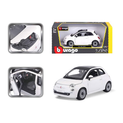 Bburago Fiat 500 Cinquecento (2007) 1:24 Modellino Auto Automobile Burago FCA - immagine 11