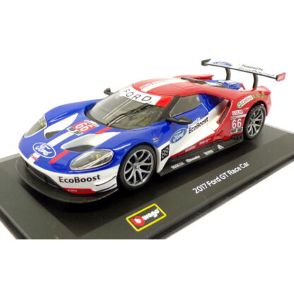 Bburago 2017 Ford GT Race Car Le Mans 1:32 Modellino Auto Automobile Burago - immagine 2