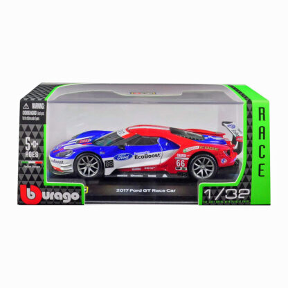 Bburago 2017 Ford GT Race Car Le Mans 1:32 Modellino Auto Automobile Burago - immagine 9