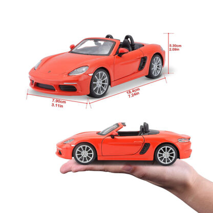 Bburago Porsche 718 Boxster Scala 1:24 Modellino Auto Automobile Burago - immagine 9