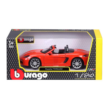 Bburago Porsche 718 Boxster Scala 1:24 Modellino Auto Automobile Burago - immagine 10