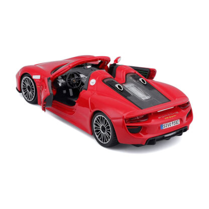 Bburago Porsche 918 Spyder Scala 1:24 Modellino Auto Automobile Burago - immagine 2