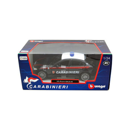 Bburago Alfa Romeo Giulia Quadrifoglio Carabinieri 1:24 Modellino Auto Burago - immagine 3