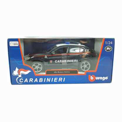 Bburago Alfa Romeo Stelvio Quadrifoglio Carabinieri 1:24 Modellino Auto Burago - immagine 4