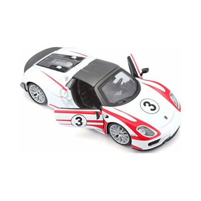 Bburago Porsche 918 Weissach Scala 1:24 Modellino Auto Automobile Burago - immagine 3