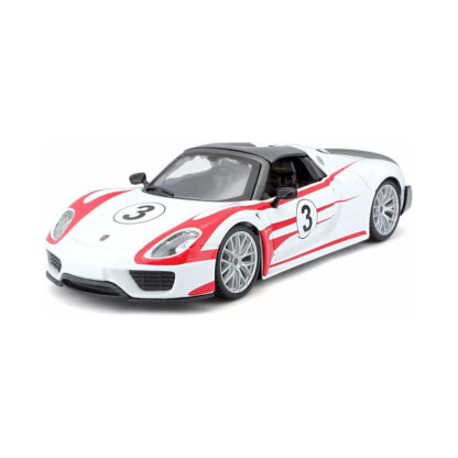 Bburago Porsche 918 Weissach Scala 1:24 Modellino Auto Automobile Burago - immagine 7