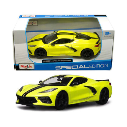 Maisto 2020 Chevrolet Corvette Stingray Coupe Z51 Scala 1:24 Modellino Auto - immagine 3