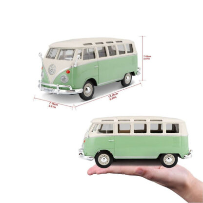 Maisto Volkswagen T1 Van Samba 1:25 Modellino Pulmino Auto Automobile - immagine 7