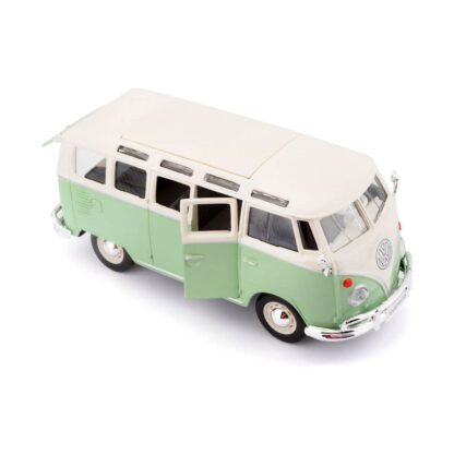 Maisto Volkswagen T1 Van Samba 1:25 Modellino Pulmino Auto Automobile - immagine 2
