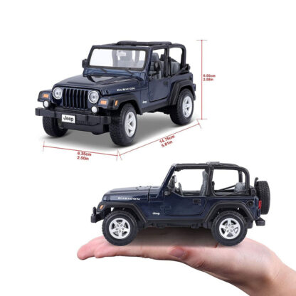 Maisto Jeep Wrangler Rubicon 1:27 Modellino SUV Auto Automobile Fuoristrada - immagine 8