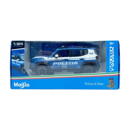 Maisto Jeep Renegade Polizia di Stato Scala 1:24 Modellino SUV Auto Automobile - immagine 3