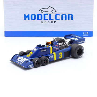 MCG Tyrrell P34 #3 Jody Scheckter GP Svezia 1976 Modellino Auto Formula 1 1:18