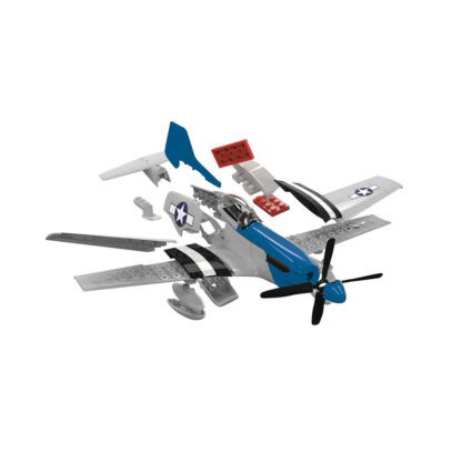Airfix Quickbuild D-Day P-51D Mustang Modellino Aereo Aeroplano Kit da Montare - immagine 5
