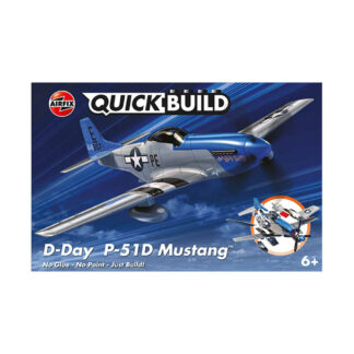 Airfix Quickbuild D-Day P-51D Mustang Modellino Aereo Aeroplano Kit da Montare